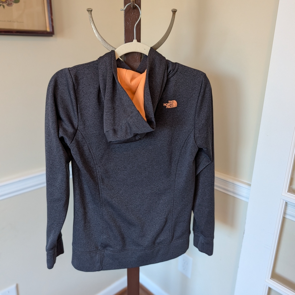 The North Face Hoodie Women's Size M Black Logo Sweatshirt - Picture 3 of 4